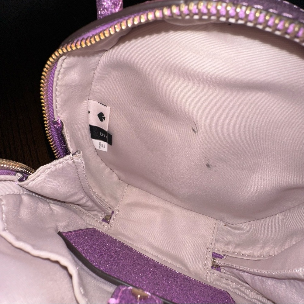 Kate Spade Andi Glitter Mini Canteen Crossbody Bag in Candied Lilac - Picture 7 of 11